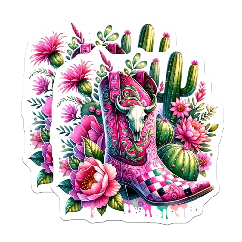 Set de 2 Imanes Western Boho con diseño rosa 5 pulgadas miniatura 1