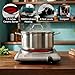 OVENTE Countertop Infrared Single Burner, 1000W Electric Hot Plate w/ 7.5” Ceramic Glass Cooktop, 6 Level Temperature Setting & Easy to Clean Base, Compact Stove for Home Dorm Office, Silver BGI201S