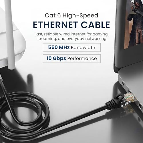 Cable Ethernet Cat6 Cmple 5 Pies RJ45 Amarillo miniatura 2