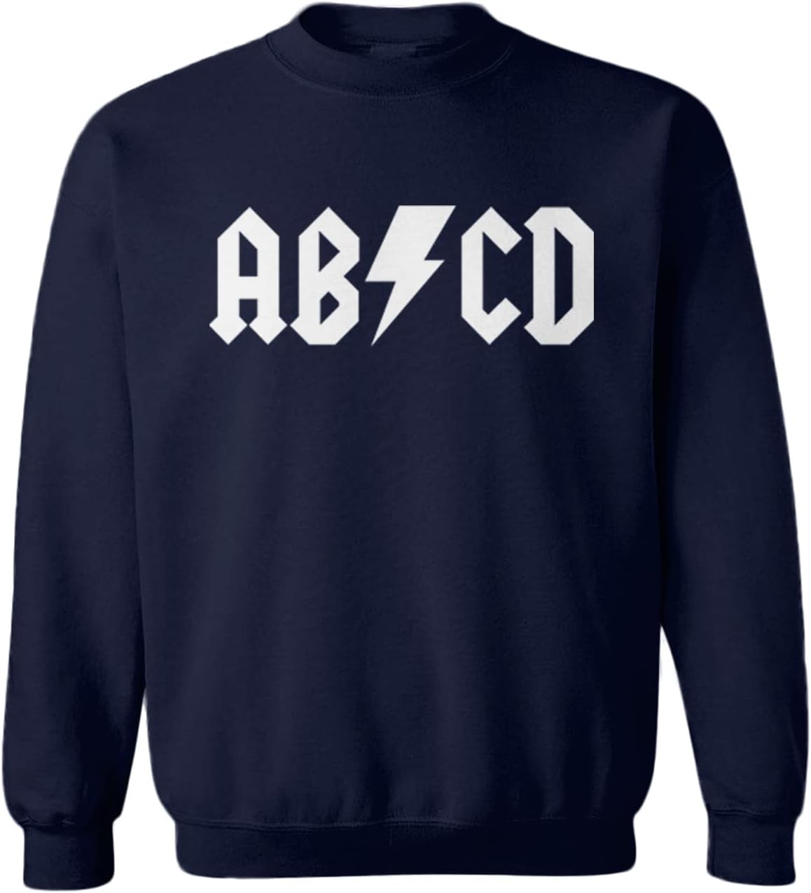 ABCD Light Bolt - Alphabet Toddler Fleece Crewneck Sweater