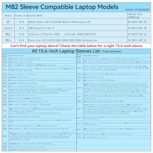 Image of Smatree M82W Hard Protective 15.6 inch Laptop Case for Lenovo /ASUS /HP /DELL | Compatible for Lenovo LOQ Essential Gen 9,ASUS Chromebook CM15,HP ZBook Power G10 /G9,DELL Inspiron 15 /Latitude,White(X8274W)