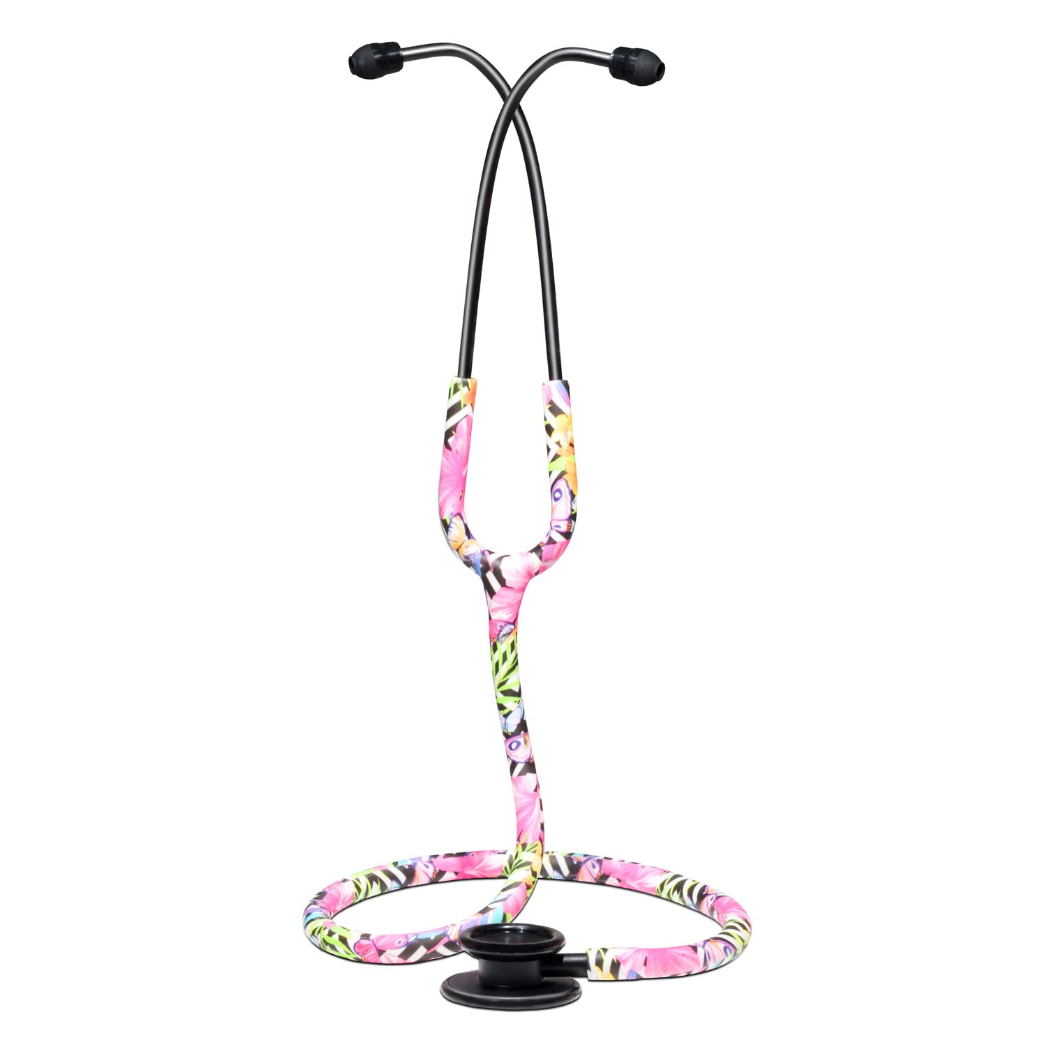 Teqler Doppelkopf-Stethoskop ''exclusive edition'' Blumen Design