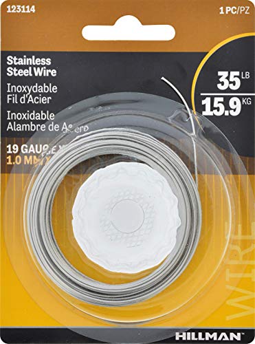 The Hillman Group 123114 Hillman Stainless Steel 30' Hobby Wire 19 Gauge #TOP1