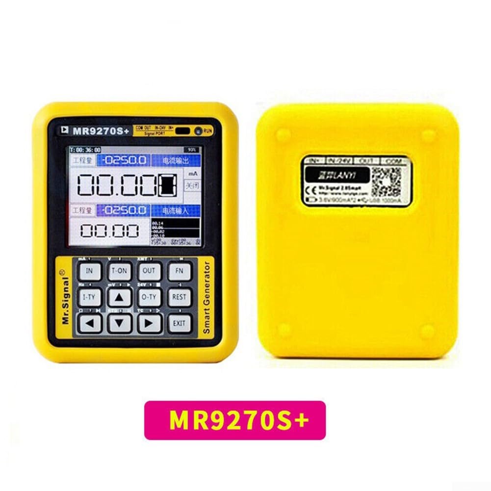 MR9270S+ pour protocole HART Multifonctions Générateur de Signal Calibrateur avec 4-20mA Courant Tension Fréquence Résistance Thermocouple The(MR9270S+)