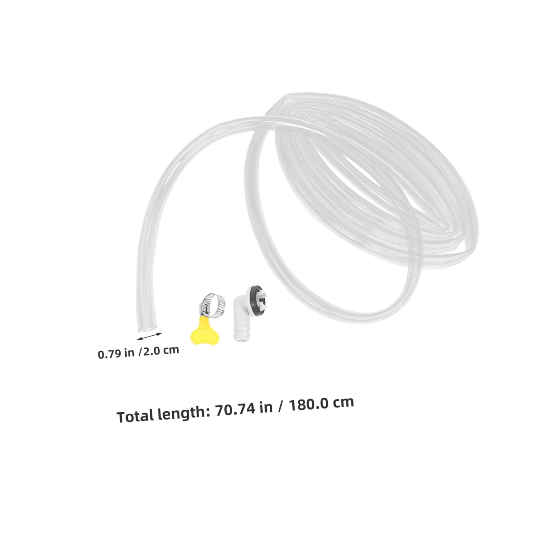 OUNONA Kit di Scarico Condizionatore con Tubo Scarico Condensa Flessibile in Pvc e Connettore in Plastico, Facile Installazione per Vacanze Estive, 2 Set per Aria Condizionata