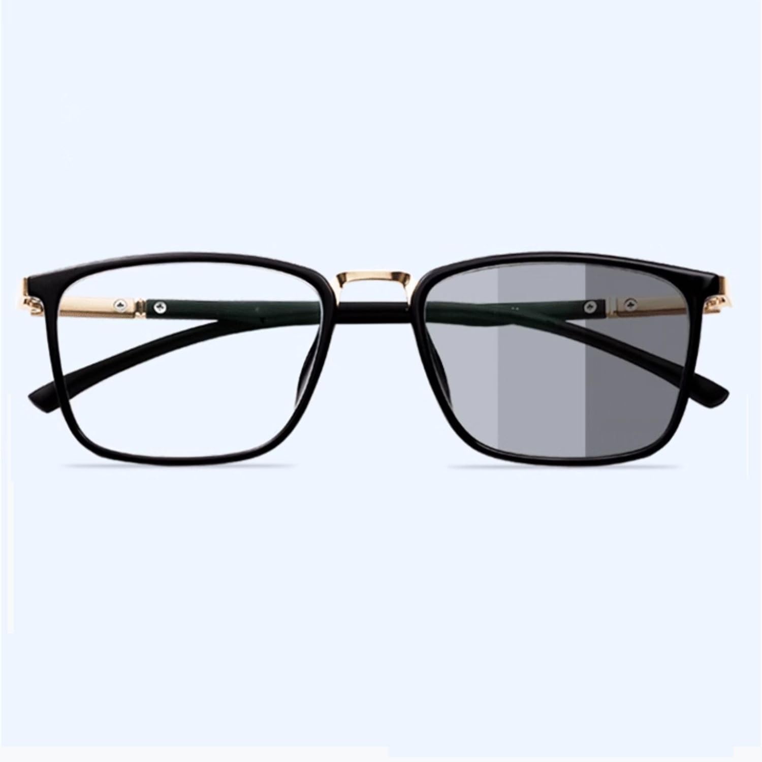Photochrome Lesebrille Schwarz, Quadratische Computer Brillen Blau Licht Blockieren, Unternehmen Brillen Lesehilfe