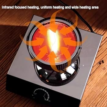 Cafetera al vacío con calentador halógeno de temperatura ajustable, ideal para uso en oficina, prepara café perfecto para dos personas4