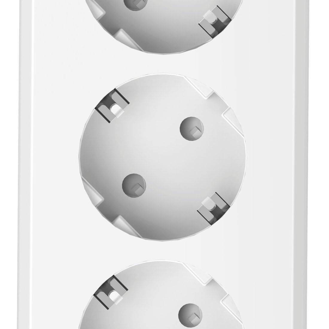 Hama Multipresa connessa WiFi intelligente (multipresa USB 4 prese 10 A + 4 USB, 2300 W, programmabile tramite app, 1,7 m, prese Alexa Google Home, misurazione conso elettrico, senza hub) bianco