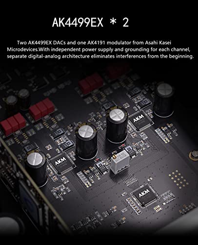Image of Gustard A26 DAC MQA Dual AK4499EX AK4191 with Streamer /Renderer XMOS DSD512 PCM768K MQA384K IIS Balanced Audio Decoder(Black)