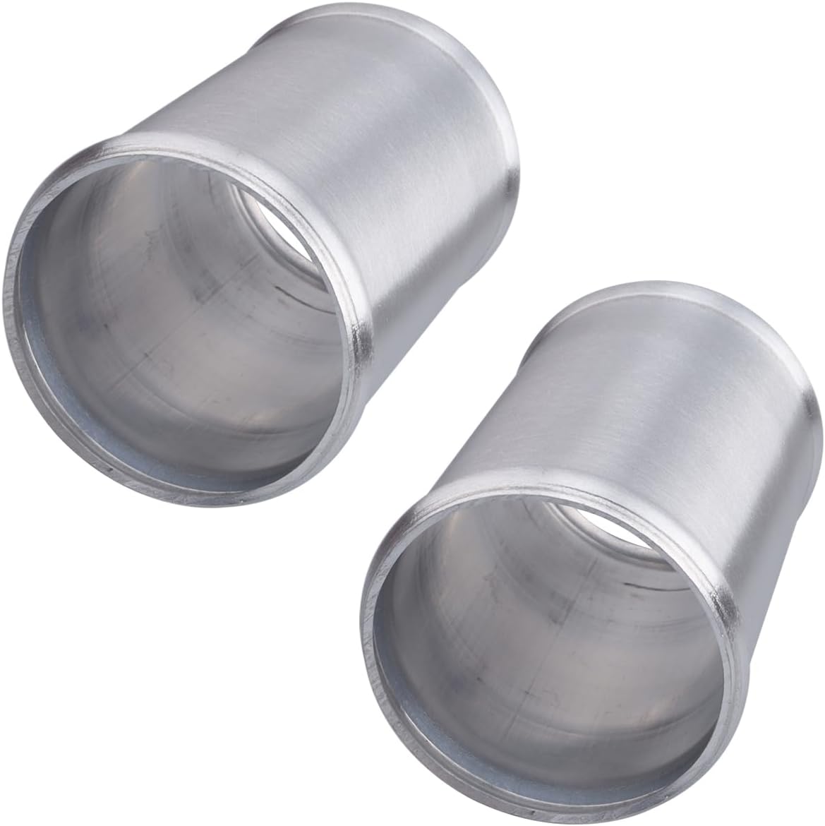 AC PERFORMANCE 2.5" (63mm) OD Aluminum Alloy Hose Joiner Silicone Pipe Connector Bead, 4" Length, Pack of 2