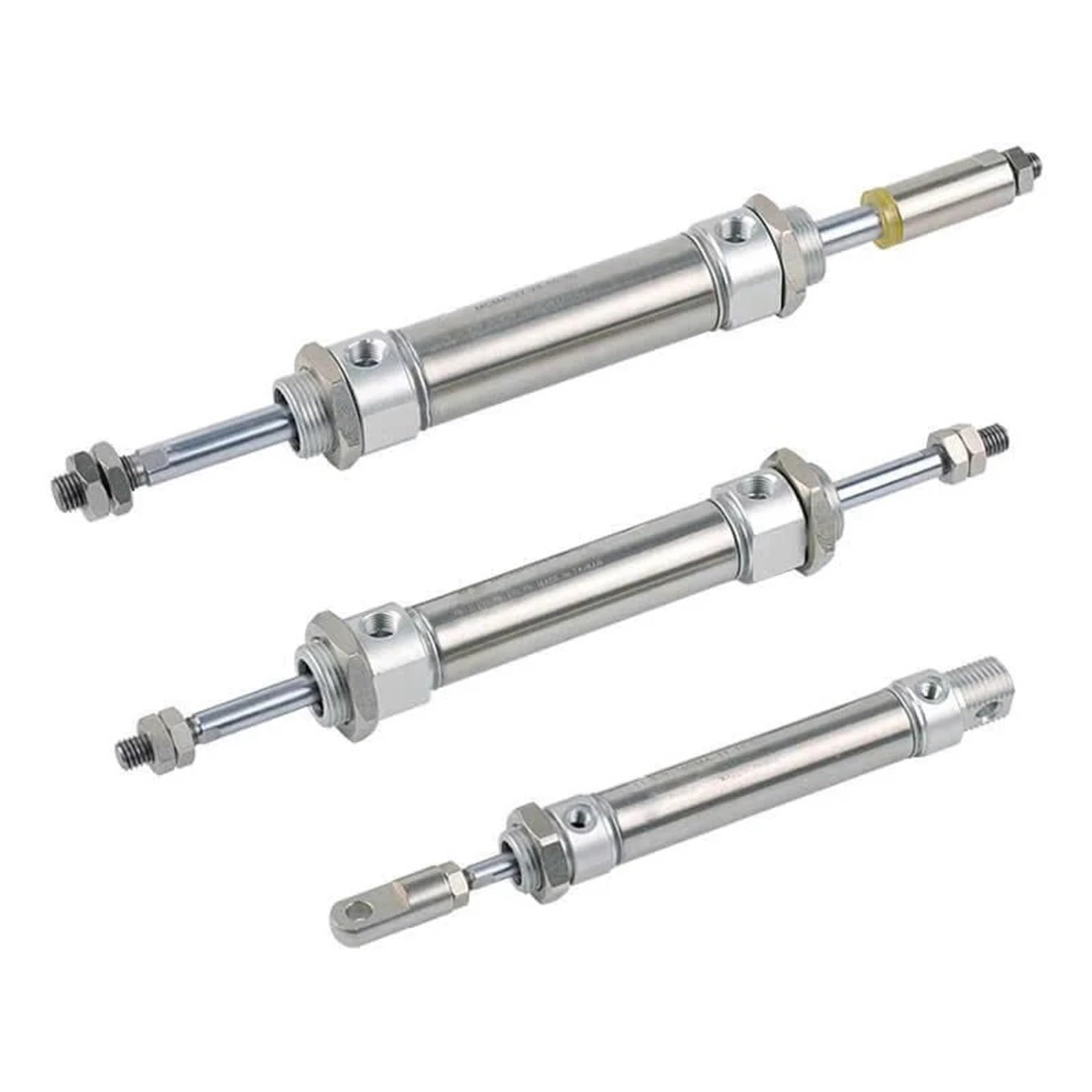 1 vérin pneumatique MA32 en acier inoxydable – Alésage 32 mm, course 25 à 500 mm, double/simple effet(MA32-100-S-CA)