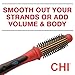 CHI Tourmaline Ceramic Series Heated Round Brush, Reduces Frizz & Adds Shine To Hair, Adjustable Temperature & Automatic Shut-Off, 1.25