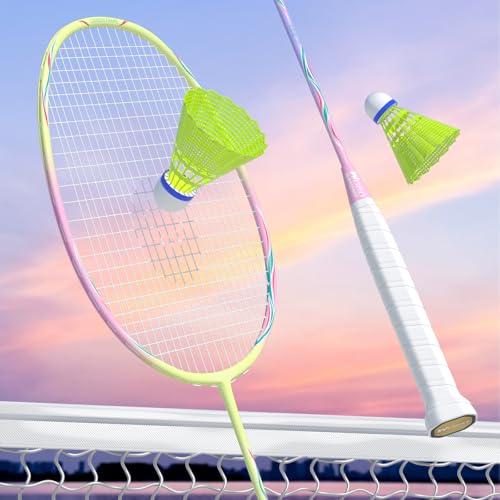 Image of Professional Carbon Fiber Badminton Rackets Badminton Racquet for Backyards Gym