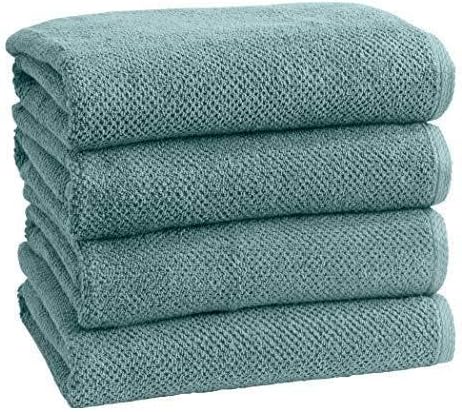 Miniatura 1 de Great Bay Home - Toallas de baño 100% algodón, secado rápido, con textura. Ultraabsorbente, tejido de palomitas. Colección Acacia