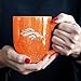 Rico Industries NFL Football Denver Broncos Alternate 16 oz Team Color Laser Engraved Speckled Ceramic Coffee Mug