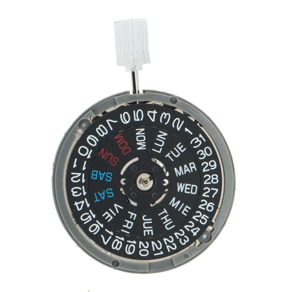2X NH36 Anglais Date Semaine Automatique 3 Heures Couronne 3.8 Heures Couronne Montre Mouvement Mécanique Pièces de Rechange