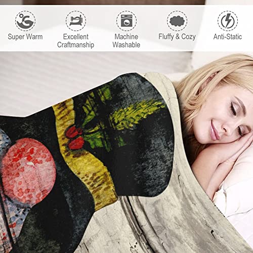 Couverture vintage double face Hello Winter au toucher peluche unique - 4