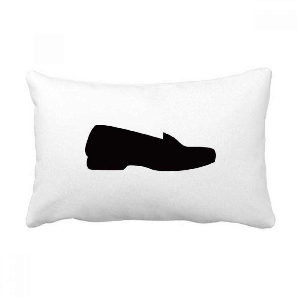Coussin lombaire multicolore motif chaussures cuir noir 16x24 pouces