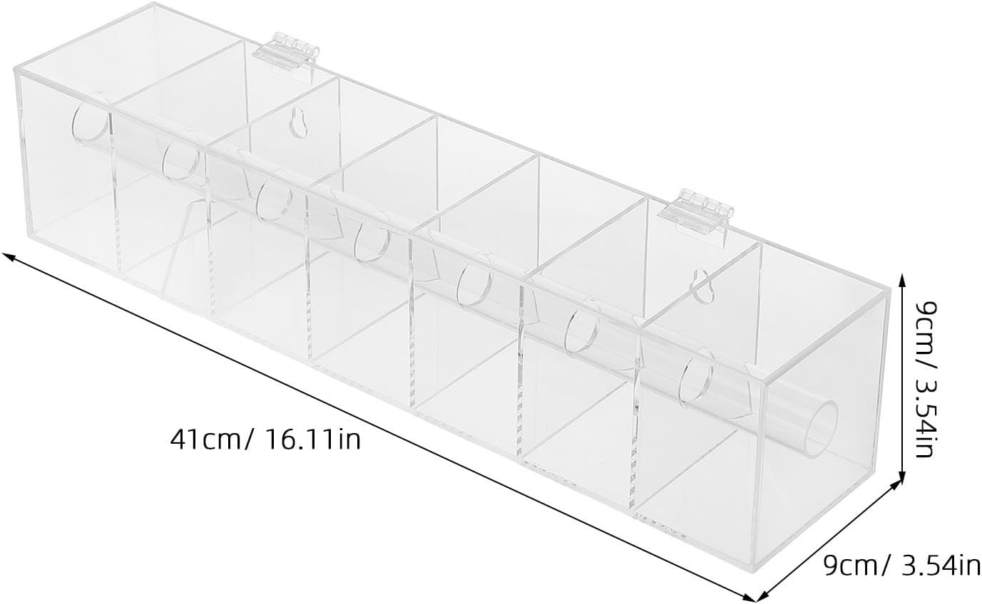 Acrylic Wall Mount Label Dispenser for Prep Stations