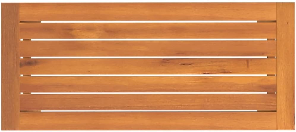 vidaXL Solid Acacia Wood Patio Bench - Durable Hardwood Construction, Ideal for Outdoor and Indoor Use, Brown