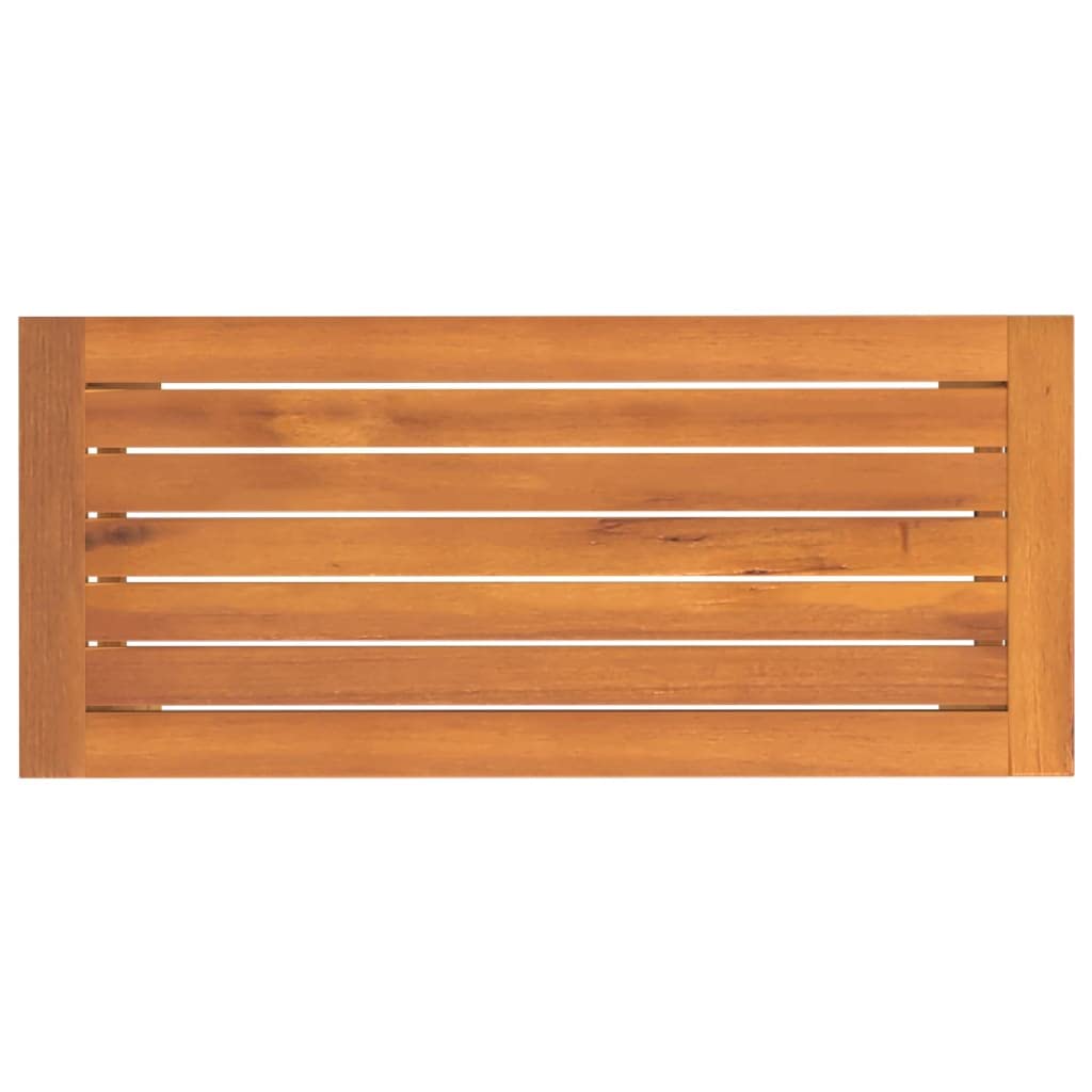 vidaXL Panca da Giardino 80x35x45 cm in Legno Massello di Acacia, Panca, panchina, Seduta da Giardino, Seduta, Panca da Esterno, Seduta per Esterni