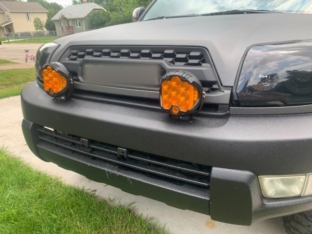 Miniatura 2 de Barra de luz LED de 7 pulgadas, barra de luz redonda, luz antiniebla blancaámbar, haz intermitente para conducción intermitente todoterreno para Utv