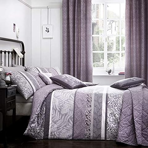 Dreams & Drapes - Hanworth - Easy Care Duvet Cover Set - King, Heather Cover