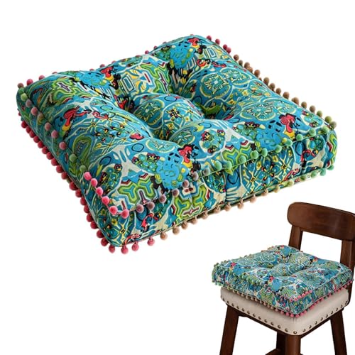 Cojines acolchados asiento cocina boho con acabados premium 8