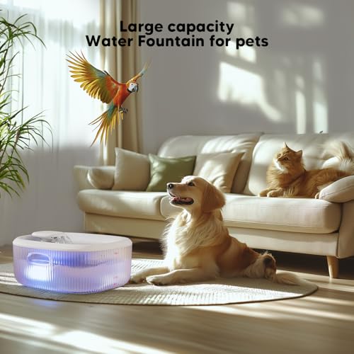 WOPET Dog Water Fountain for Large Dogs, 6L/205oz/1.7Gal Automatic Dog and Cat Water Fountain, Pet Water Dispenser with 2 Filters, Ultra-Quiet Pump, Great for Large Dogs Cats and Multi-Pet Home - Image 7