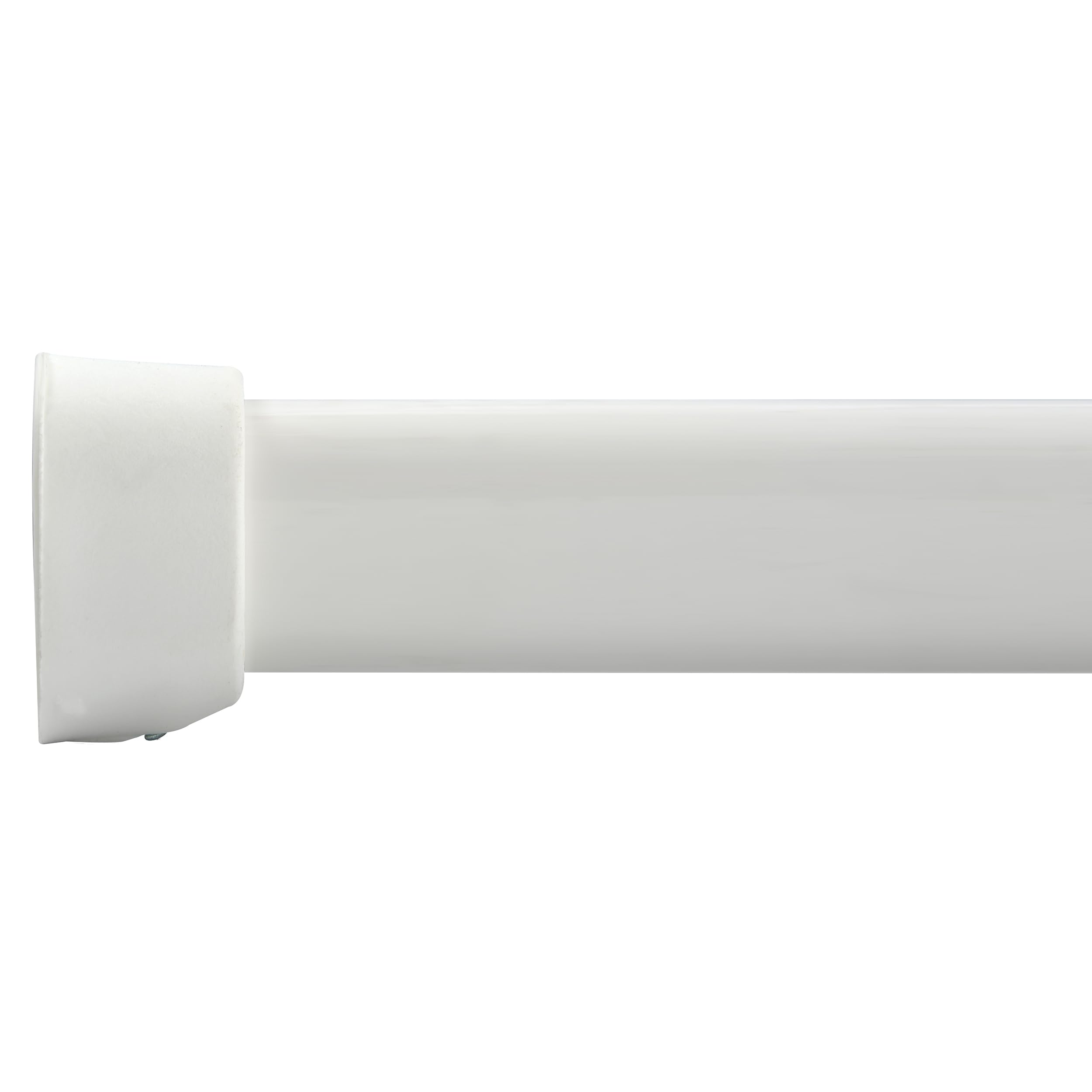 Spirella Teleskopstange Rondo | Duschvorhangstange | verstellbar, sicherer Halt zum Schrauben| als Duschstange, Kleiderstange | Weiß 90 x 90 cm, Radius 45, One Size