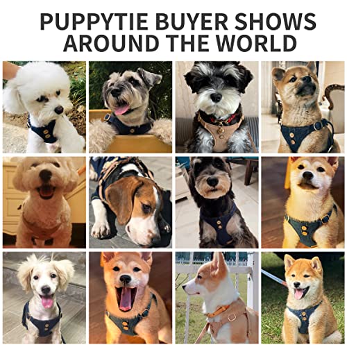 No Pull Dog Harness With Multifunction Dog Leash,Soft Adjustable No Choke Escape Proof Pet Harness Vest For Medium Dogs Or Large Dogs,Khaki Camel,M #TOP5