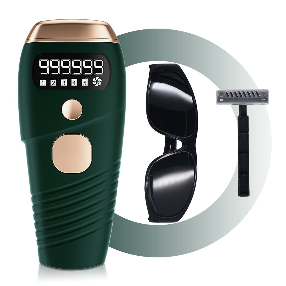 Glaceon IPL Laser Hair Removal Machine For Women And Men Permanent Painless Laser For Whole Body Upgraded To 999,999 Flashes At-Home Hair Remover Device Portable Epilator (B0CV7R1G3Q) Amazon Price History, Amazon Price Tracker
