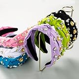 Fabric Headbands for Women'S Hair Fashion Purple Headband Woven Hair Accessories Knitting Wide Soft Lady Turban Top Knotted Hairbands 27418 - Image 6