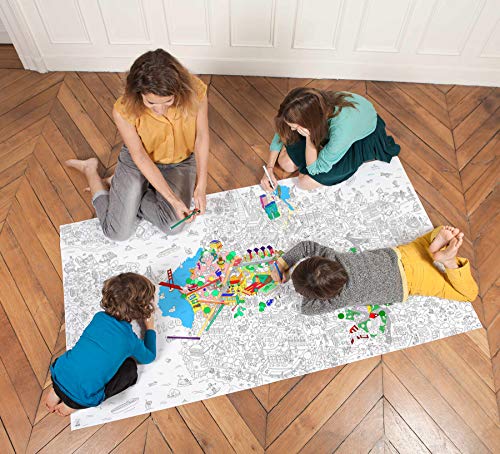 Omy Coloring Xxl Poster Roll San Francisco California, 70 X 41 Inches, Oversized Coloring Map Poster For Whole Family Creative Fun And Play #TOP4