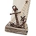 Morning View Lighthouse Decor Nautical Decoration Lighted Wood Light House Figurine Beach House Coastal Decor Table Ocean Seaside Theme Home Decor Lake House Bathroom Shelf Centerpiece 14.75