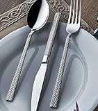 Silverware set by OLINDA 18/10 Stainless Steel Flatware set spoons forks and knife set service for 4 20 piece set, Sirma