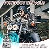 Guardian Bell for Motorbikes,Motorcycle Good Luck Charm & Protection Bell with Keychain Ring,Engraved Metal Biker Bell for Harley, Cruiser, Chopper,Gift for Bikers #3