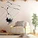 NSRJDSYT Adesivo murale per Lo Sci Sciatore Ski Lift Chair Adesivo murale per la Montagna Sport Invernali Downhill Ski Sign Vinile Home Bedroom Decor Murale 73x57cm