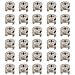 Accoladesound 30PCS Furniture Cam Lock Nut Connectors Fittings, 15MM Cam Connectors Fittings for Cabinet Drawer Dresser and Wardrobe Furniture Panel Connecting