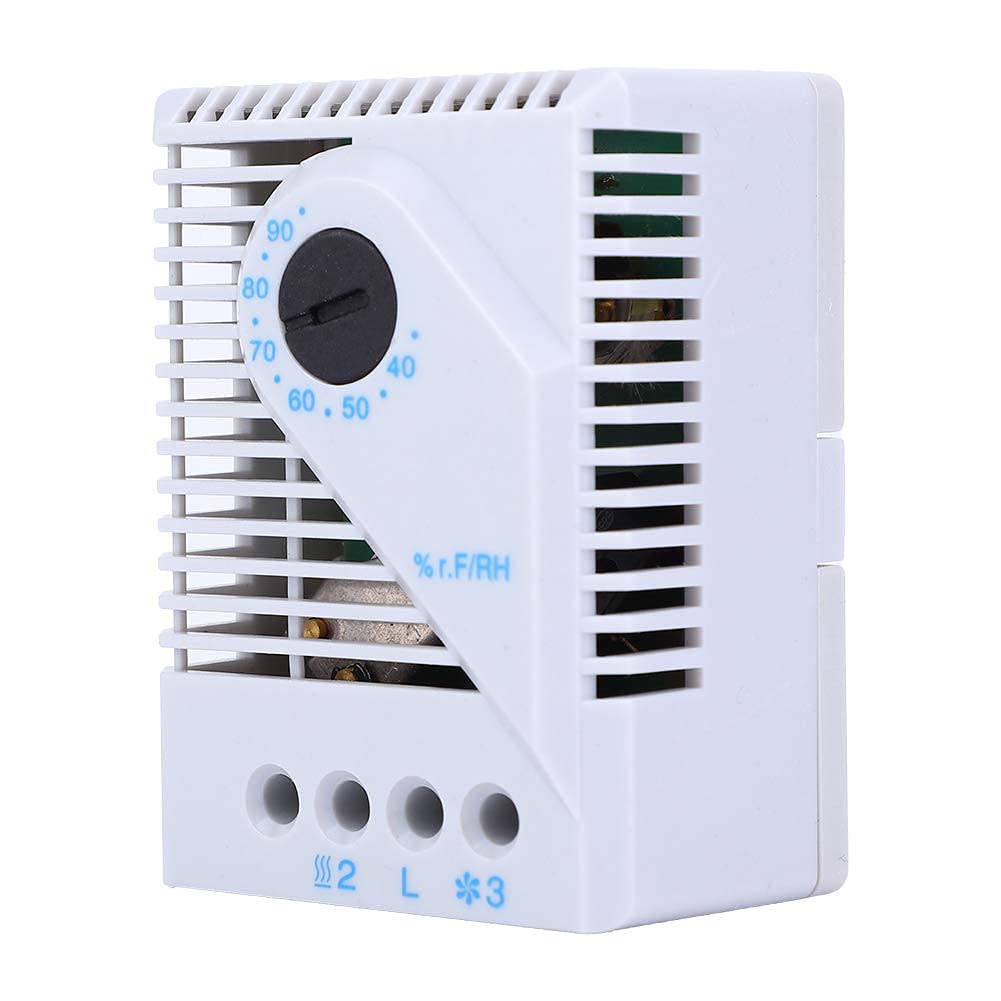 Regulador de Humedad MFR012, Controlador de Humedad Mecánico, Higrostato para Deshumidificador, Humidificador, Reptiles, Ventilador de Escape de Invernadero, Fermentación(MFR012)