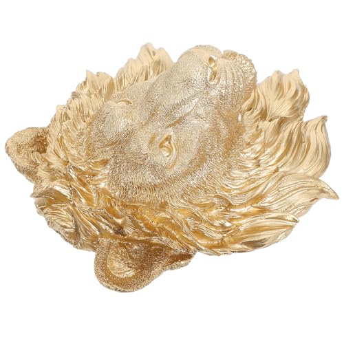 Atmosphère élégante assurée avec ce lionceau en résine réaliste sculpté