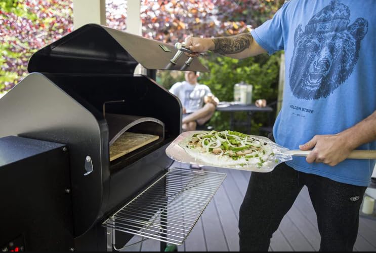 Image of Pellethead Pizza Oven Attachment for Pellet Grills - Convert Traeger, Pit Boss, GMG & Camp Chef into Outdoor Pizza Oven | Heats to 800F, Stainless Steel, Radiant + Convection Cooking