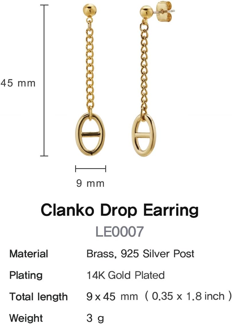 14K Gold Plated S925 Sterling Silver Post Lightweight Drop/Dangle Huggie Stud Earrings for Women | Ball Drop Earrings - Image 4