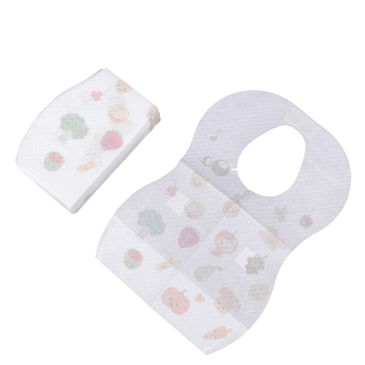 Toyvian 60 Pezzi Asciugamano Viaggio Asciugamani Per Bambini Bavaglini Per Bambini Bavaglini Per Sbavature Grembiuli Usa E Getta Per Mangiare Sacchetto Per Per