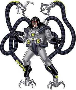 11 Inch Doc Ock Decal Doctor Octopus Otto Octavius Spiderman Spider Man Removable Peel Self Stick Adhesive Vinyl Decoration Wall Sticker Art Kids Room Home Decor Boys 9 x 10 1/2 Inch