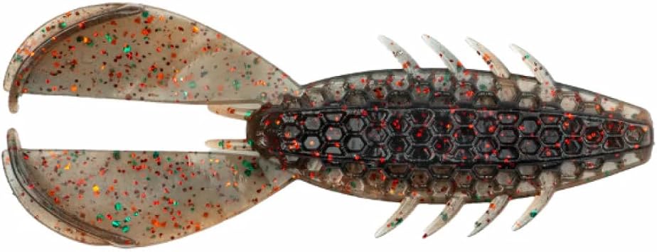 NetBait HexTek The Rascal | Craw-Style Soft Plastic | Premium Scent Infused Trailer & Heavy Cover Craw | Big Texan, 3 1/2-Inch
