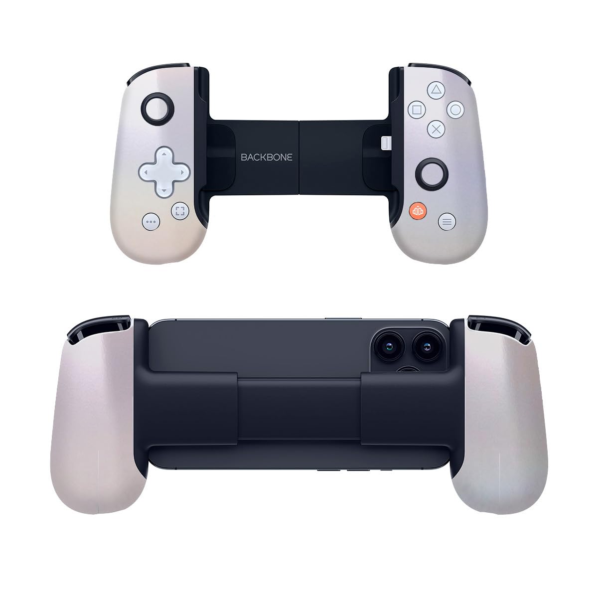 SopiGuard Sticker Skin for Backbone One Controller Full Body Wrap (Flip Ghost Pearl)