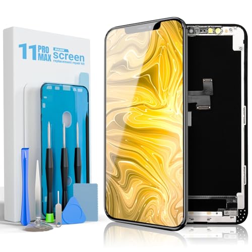 Image of for iPhone 11 Pro Max Screen Replacement 6.5 Inch LCD Display, 3D Touch Digitizer Assembly with Repair Tools, Screen Protector & Waterproof Adhesive