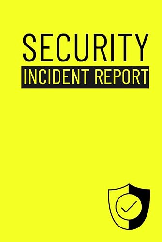 Security Incident Report Cute Logbook Gift for Security Guards to Track and Record All Incidents
