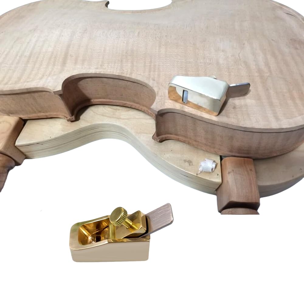 YoungMonic 4/4-1/4 Violin Making tools flat bottom Brass Planes Thumb Planer Hand luthier Woodworking Tool
